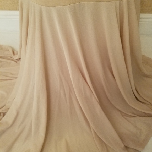 Sexy Plus Tulle Mermaid Maxi Dress Size 3x Tan - Picture 7 of 7